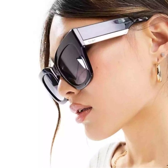 NWT Quay Australia By The Way Oversized Square Sunglasses Black - Picture 4 of 7